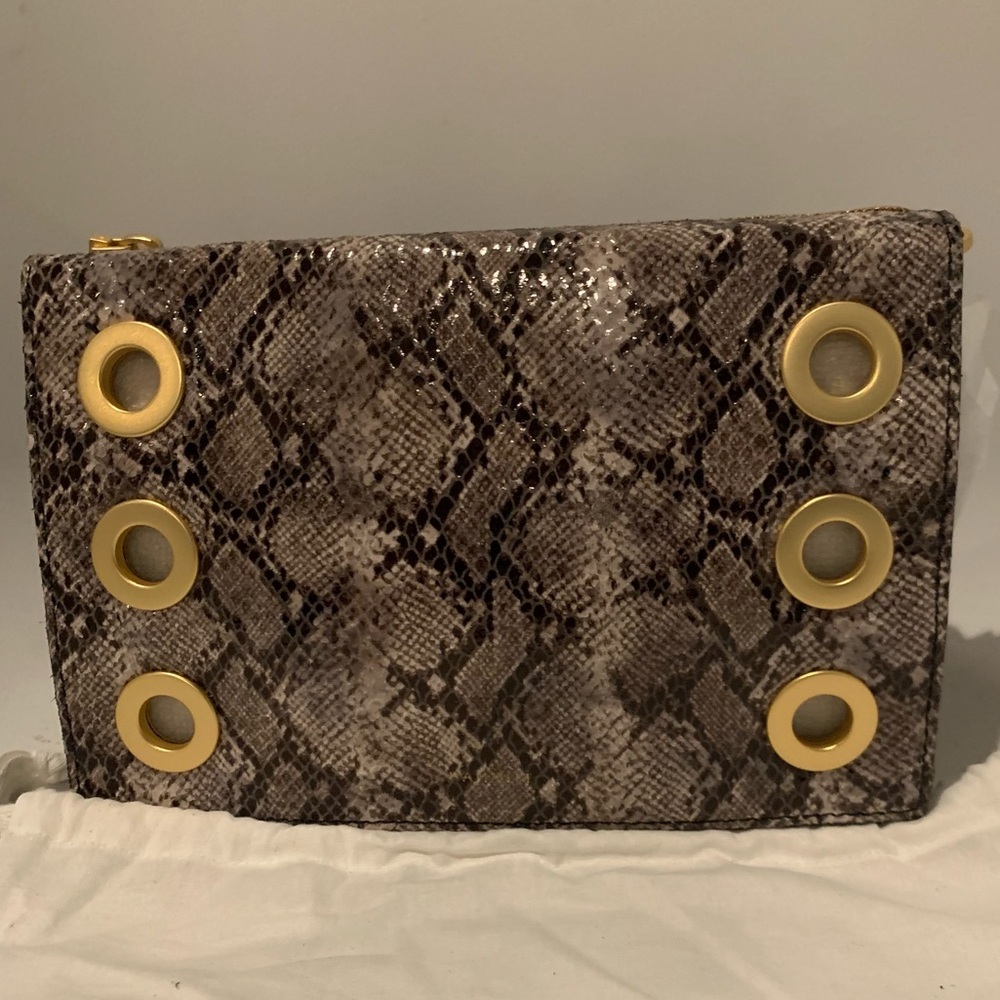NWT Hammitt Montanan Clutch Small in Daisy Snake with Gold Hardware